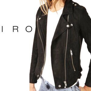 IRO Tajime Lamb Leather Suede Biker Jacket